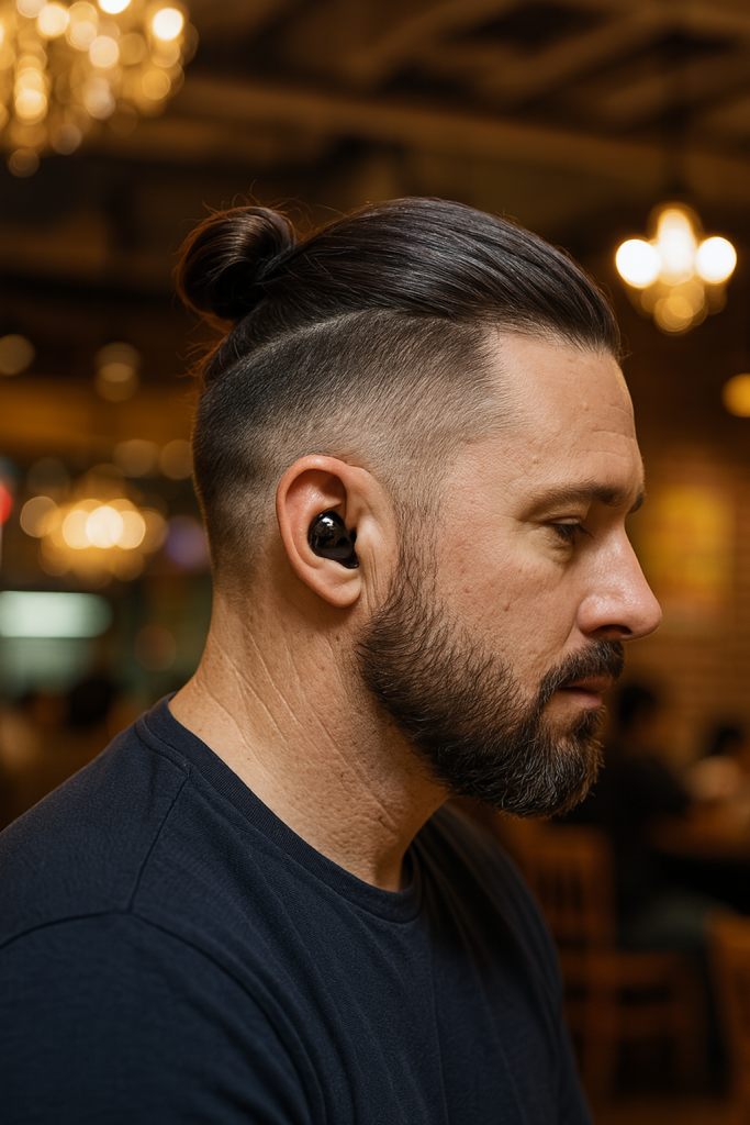 Starkey ITC-R bud style hearing aids, in modern black Why not rediscover the joy of listening with a custom rechargeable earbud style hearing aid?