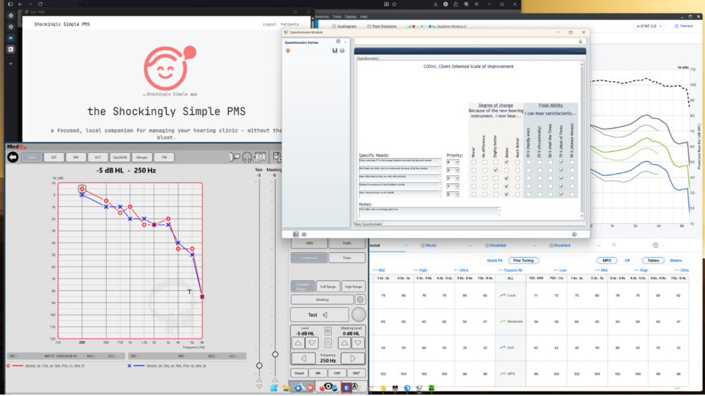 busy desktop audiogram, rems, programming, review